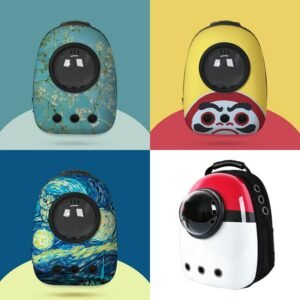 Portable Transport Carrying Breathable Travel Bag Astronaut Pet Dog Space Capsule Cat Carrier Backpack