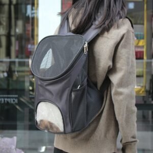 Pet Dog Cat Backpack Travel Carrier Double Shoulder Bag Space Capsule For Small Handbag Carrying