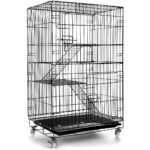 Cat Cage House Outdoor Three Story Large Villa Multi Door And Window Folding Pet Chat Jaulas Para Perros - 2