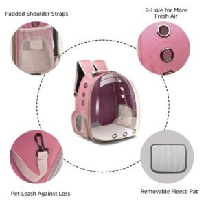 Cat Carrier Bags Breathable Pet Carriers Small Dog Backpack Travel Space Capsule Cage Transport Bag Carrying For Cats - 2