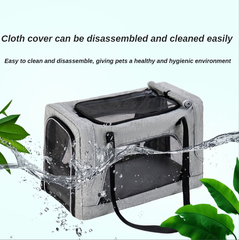 Portable Doublelayer Pet Stroller For Dogs And Cats Detachable Travel Carrier Kennel Ideal For Shopping - 6 Portable Doublelayer Pet Stroller For Dogs And Cats Detachable Travel Carrier Kennel Ideal For Shopping - 6