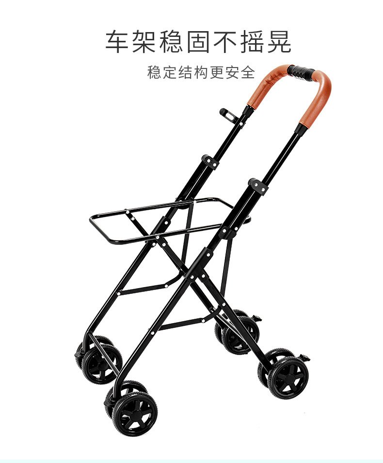 Portable Doublelayer Pet Stroller For Dogs And Cats Detachable Travel Carrier Kennel Ideal For Shopping - 7 Portable Doublelayer Pet Stroller For Dogs And Cats Detachable Travel Carrier Kennel Ideal For Shopping - 7