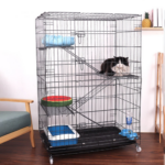 Cat Cage House Outdoor Three Story Large Villa Multi Door And Window Folding Pet Chat Jaulas Para Perros